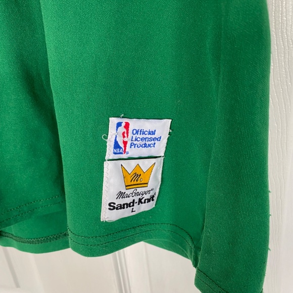 Boston Celtics Sand Knit Larry Bird Jersey - Picture 3 of 3